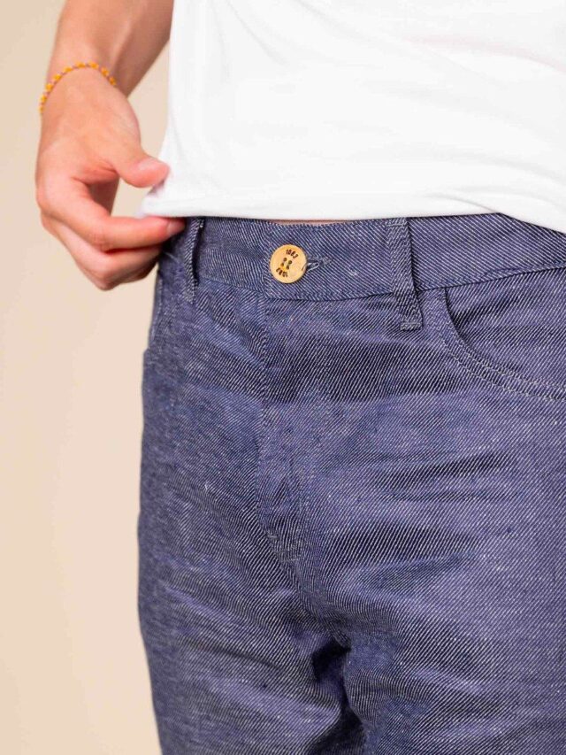 1083 - SHORT LIN DROIT 171N denimoriginal bleu Homme