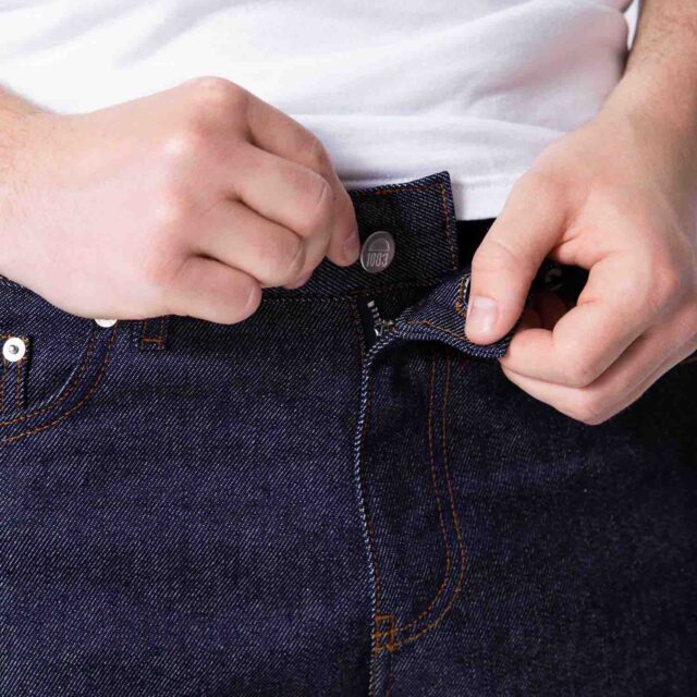 1083 - BERMUDA AJUSTE 173N coton bio superdenim flex indigo brut Homme