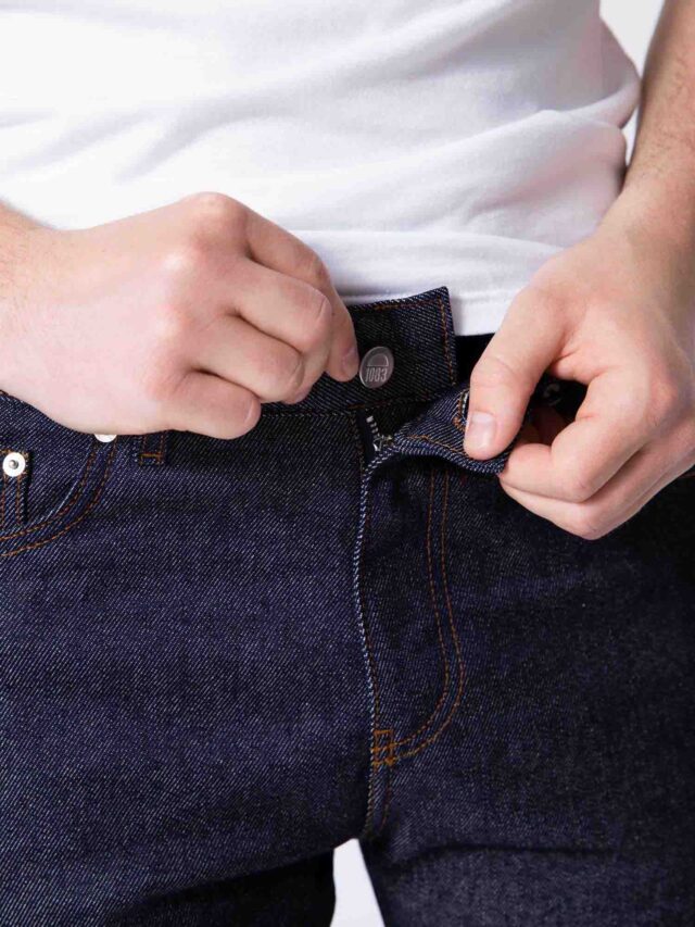 1083 - BERMUDA AJUSTE 173N coton bio superdenim flex indigo brut Homme