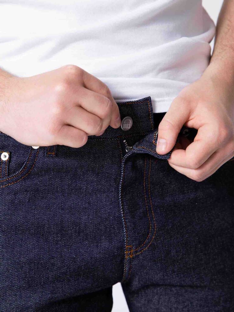 1083 - BERMUDA AJUSTE 173N coton bio superdenim flex indigo brut Homme