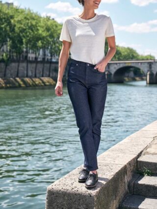 Jeans mom 208h 100 % par la marque 1083 1083 - Jeans mom 208h 100 %