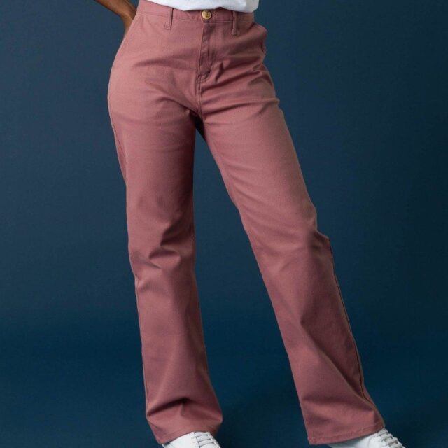 1083 - PANTALON LARGE 214H coton bio filidenim flex uni rose quartz