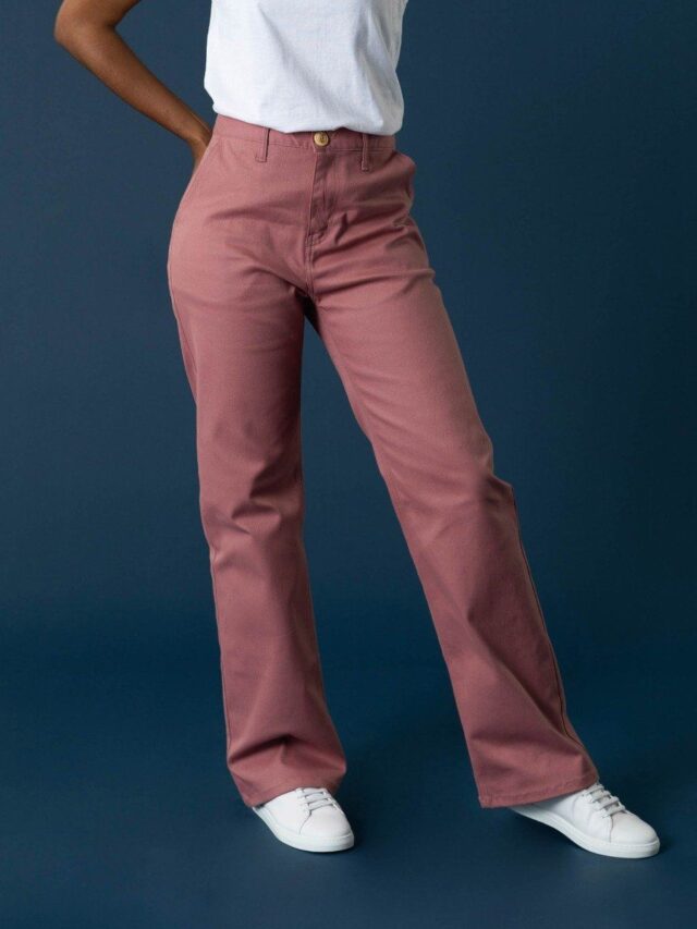 1083 - PANTALON LARGE 214H coton bio filidenim flex uni rose quartz