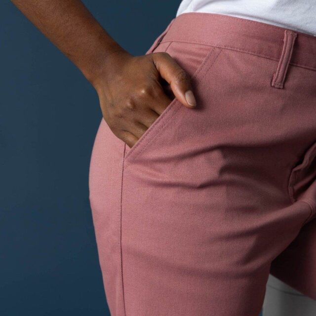 1083 - PANTALON LARGE 214H coton bio filidenim flex uni rose quartz