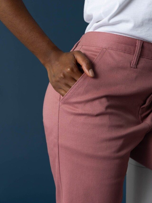 1083 - PANTALON LARGE 214H coton bio filidenim flex uni rose quartz