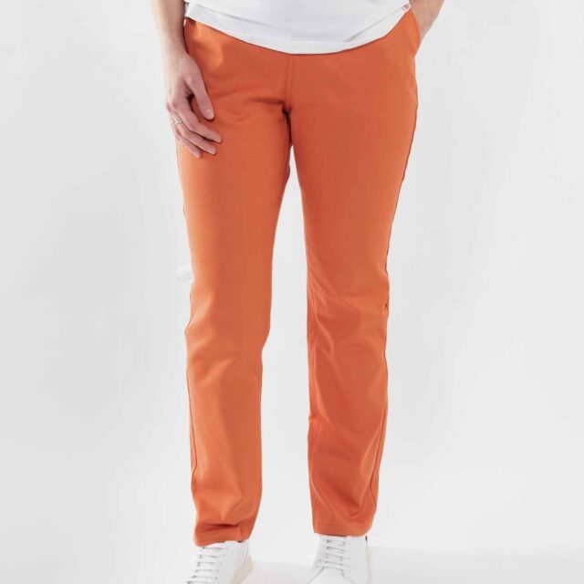 1083 - CHINO AJUSTE 263N coton bio filidenim flex uni brique Femme