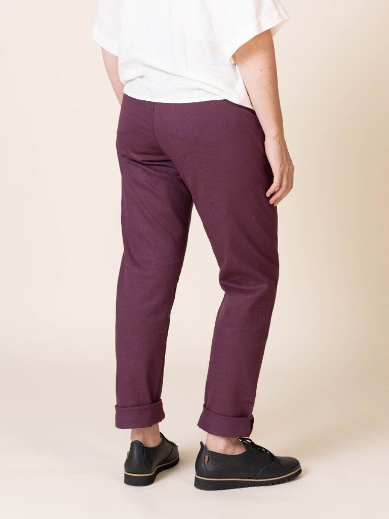 1083 - CHINO AJUSTE 263N coton bio filidenim flex uni prune Femme