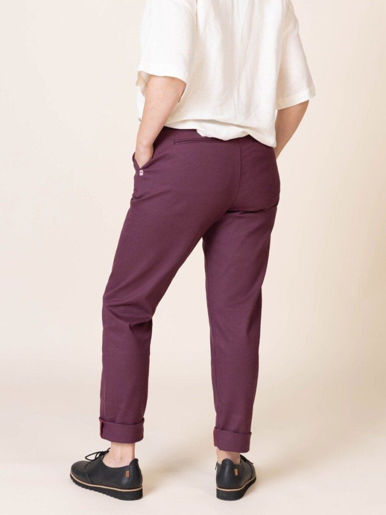 1083 - CHINO AJUSTE 263N coton bio filidenim flex uni prune Femme