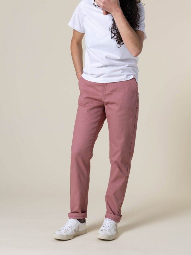 1083 - CHINO AJUSTE 263N coton bio filidenim flex uni quartz Femme