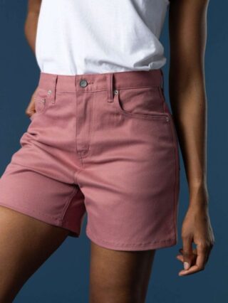 Short jeans rose 276h par la marque 1083 1083 - Short jeans rose 276h