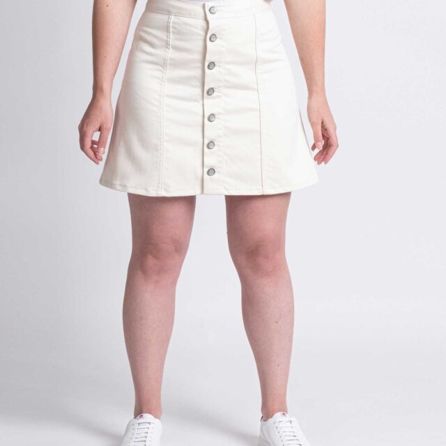 1083 - JUPE ECRU TRAPEZE 292H coton bio denimoriginal