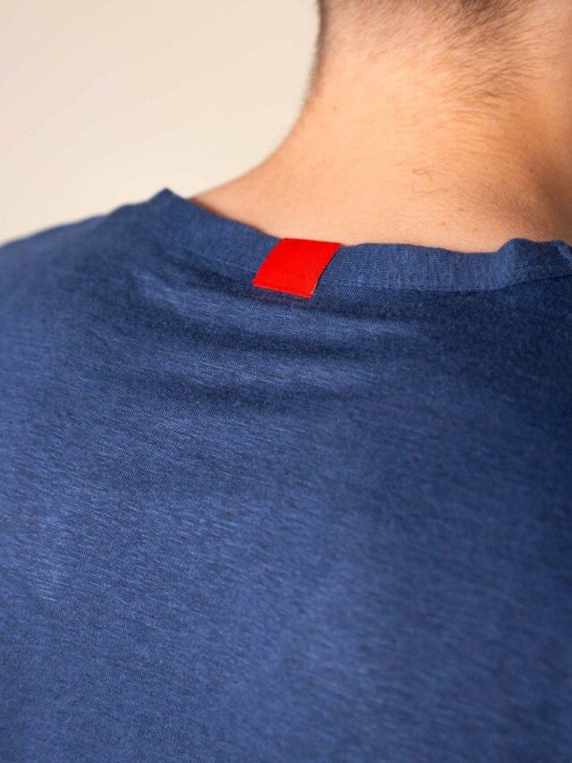 1083 - T-SHIRT LIN 307 LEMAHIEU  bleu Homme