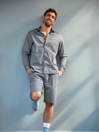1083 - Joggshort ample 172n blanc des vosges