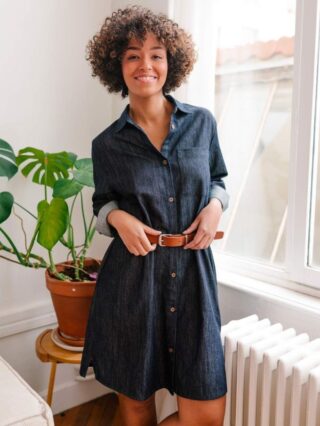 1083 - Robe chemise en jeans 551