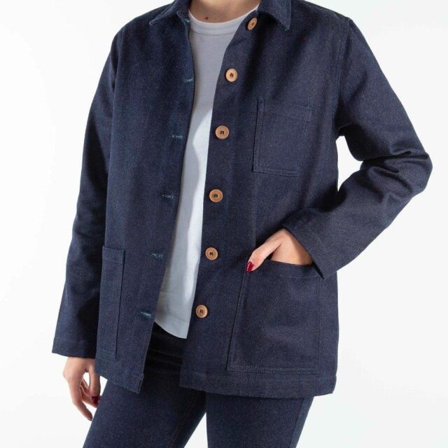 1083 - VESTE JEANS LAINE 603  superdenim indigo brut Femme