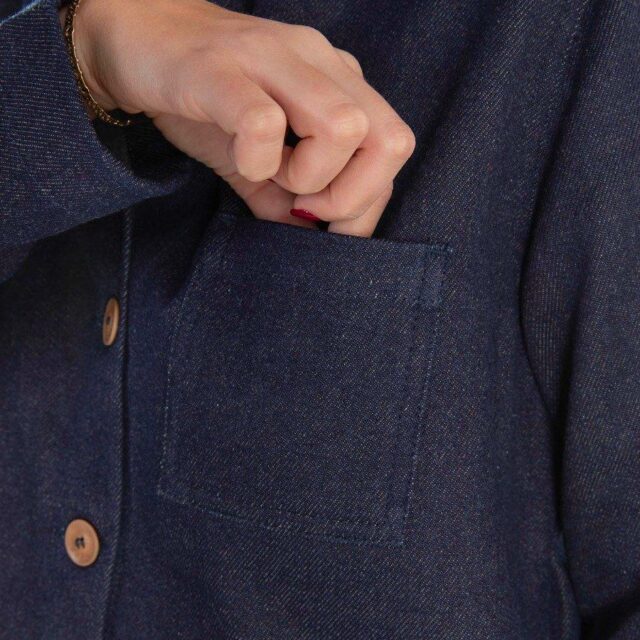 1083 - VESTE JEANS LAINE 603  superdenim indigo brut Femme