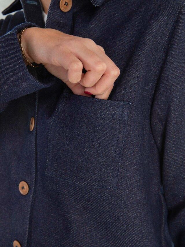 1083 - VESTE JEANS LAINE 603  superdenim indigo brut Femme