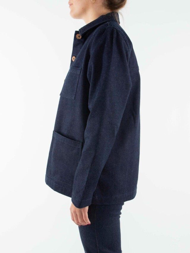 1083 - VESTE JEANS LAINE 603  superdenim indigo brut Femme