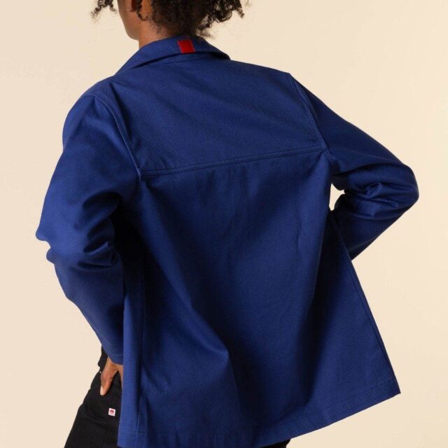 1083 - VESTE DE TRAVAIL DROITE 603 coton bio denimoriginal bleu ouvrier