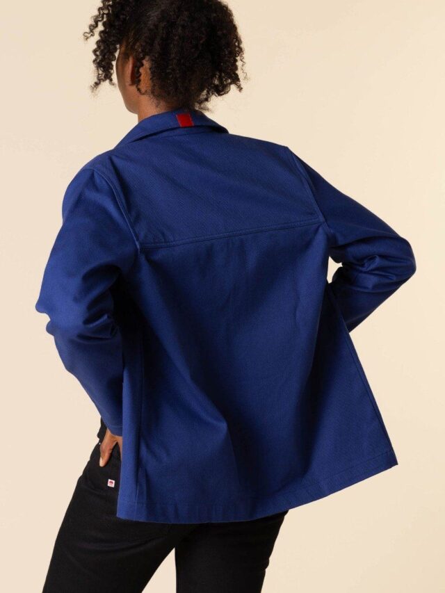 1083 - VESTE DE TRAVAIL DROITE 603 coton bio denimoriginal bleu ouvrier