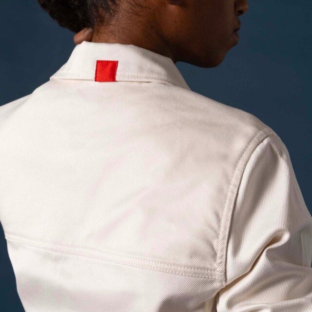 1083 - VESTE DE TRAVAIL DROITE 603 coton bio denimoriginal ecru Femme