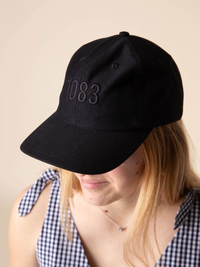 1083 - CASQUETTE 830 coton bio noir Unisexe