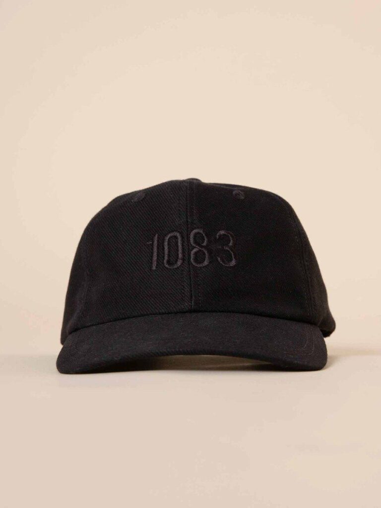 1083 - CASQUETTE 830 coton bio noir Unisexe