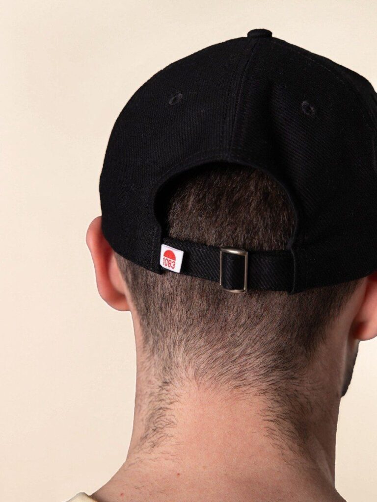 1083 - CASQUETTE 830 coton bio noir Unisexe