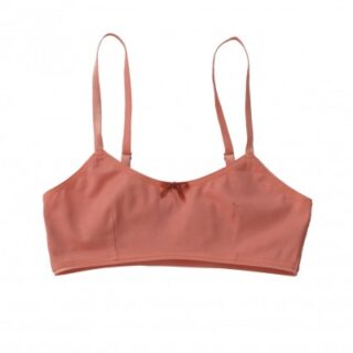 Brassière AGATHE coton bio abricot par la marque Matins d’avril Matins d’avril - Brassière AGATHE coton bio abricot