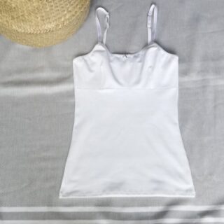 Matins d’avril - ALIX  top/brassière coton bio BLANC