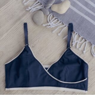 Matins d’avril - Brassière BÉRÉNICE Marine-Écru