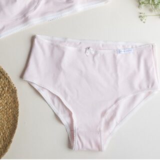 Matins d’avril - CHLOÉ TAILLE HAUTE- Rose poudre-écru