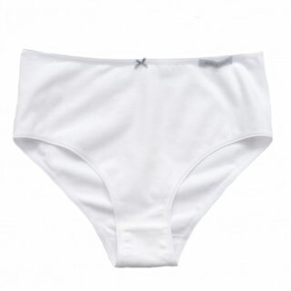 Matins d’avril - CHLOÉ Taille Haute- coton biologique blanc
