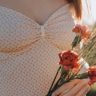 Matins d’avril - JOSÉPHINE nuisette coton bio Blossom