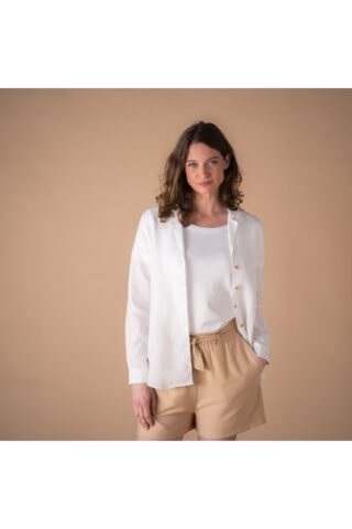 Le t-shirt Propre - La chemise en lin français  Blanc