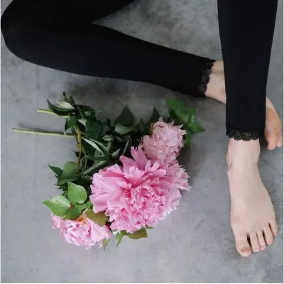 Matins d’avril - Legging noir dentelle