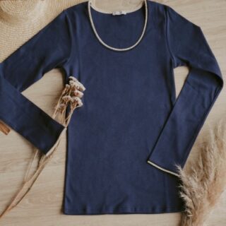 Tee-Shirt COSY BLEU 100% coton bio par la marque Matins d’avril Matins d’avril - Tee-Shirt COSY BLEU 100% coton bio