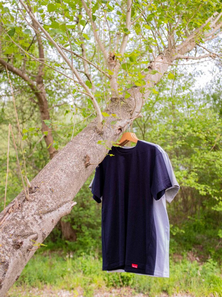 Atelier Velocidade - T-shirt Horizon (Coton) – Gris Chiné / S