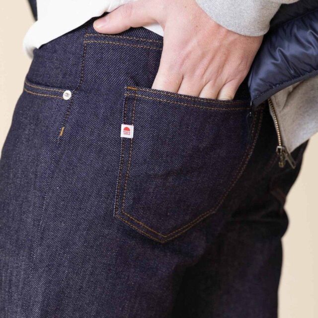 1083 - JEANS AJUSTE 103N coton bio flex indigo brut Homme