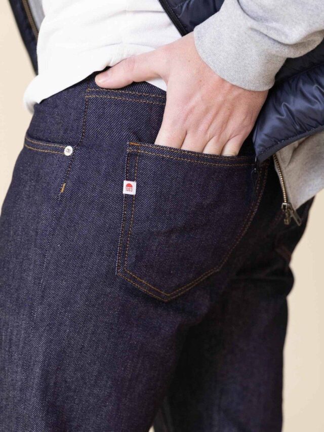 1083 - JEANS AJUSTE 103N coton bio flex indigo brut Homme