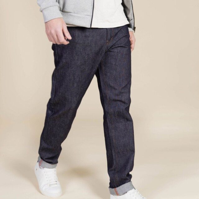 1083 - JEANS AJUSTE 105N ATHLETIQUE coton bio superdenim flex indigo brut