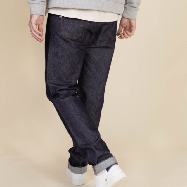 1083 - JEANS AJUSTE 105N ATHLETIQUE coton bio superdenim flex indigo brut