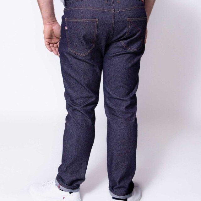 1083 - JEANS AJUSTE 143N O' coton bio superdenim flex indigo brut Homme
