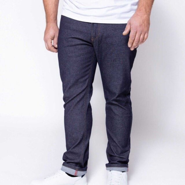 1083 - JEANS AJUSTE 143N O' coton bio superdenim flex indigo brut Homme