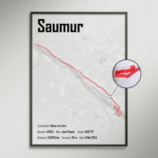 The Post Trace - Affiche 3D du circuit du Semi Marathon de La Loire