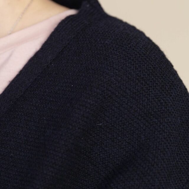 1083 - CARDIGAN 618 VOLONTAIRE laine recyclee bleu Femme