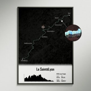 The Post Trace - Affiche 3D du circuit de la Saintélyon