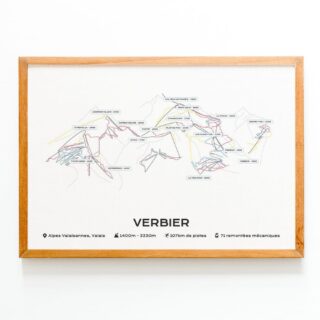Affiche Station Verbier par la marque The Post Trace The Post Trace - Affiche Station Verbier