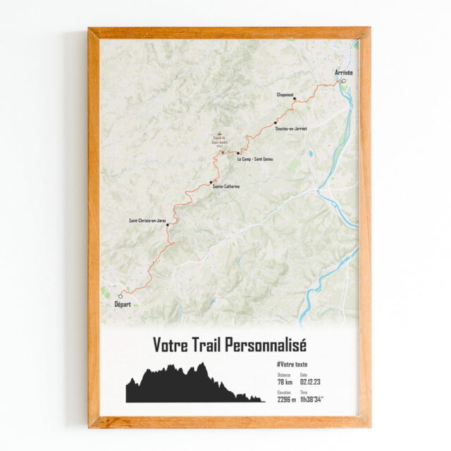 The Post Trace - Affiche Trail Personnalisée