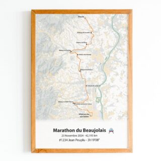 The Post Trace - Affiche Marathon du Beaujolais
